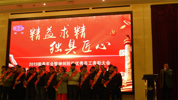 神剑股份2019年度新春年会暨优秀员工表彰大会圆满召开